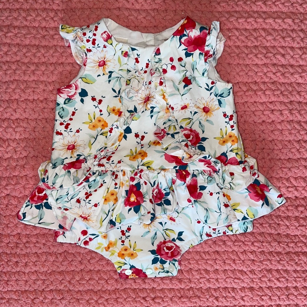 Sarah Louise England Vintage Floral Romper